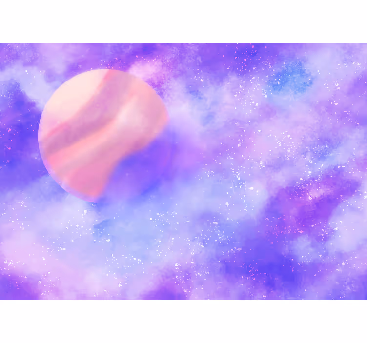 Fotobehang ruimte cosmic planeet sfeer - TenStickers