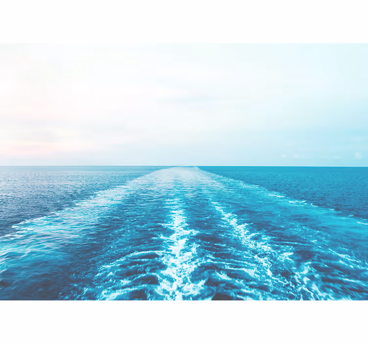 Fotobehang zee uitzicht op de horizon van de oceaan - TenStickers