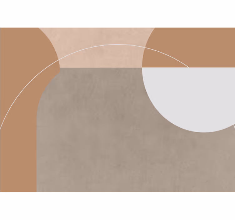 Modern fotobehang geometrische vorm compositie - TenStickers