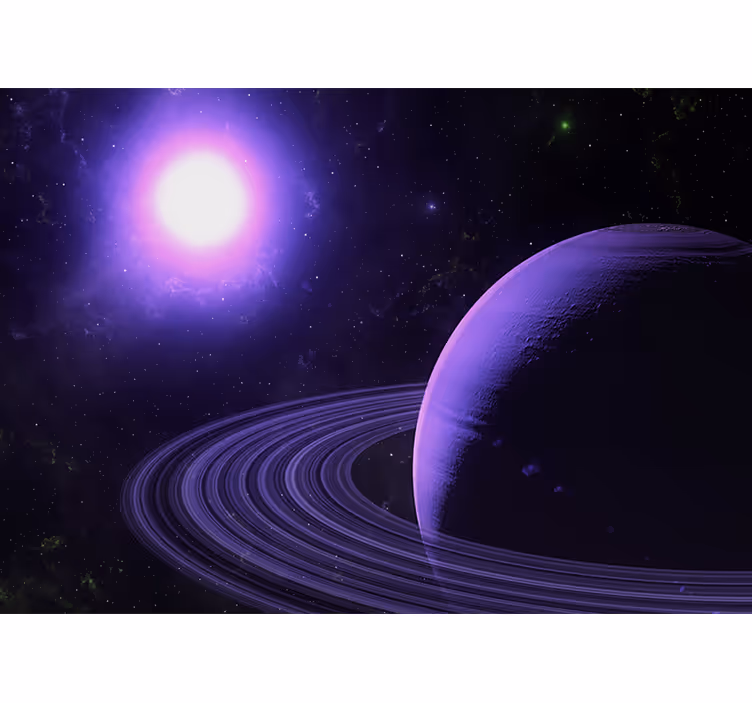 Fotobehang ruimte violet planetair beeld - TenStickers