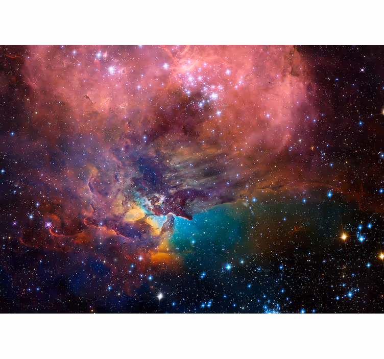 Fotobehang ruimte kosmische nebula scene - TenStickers