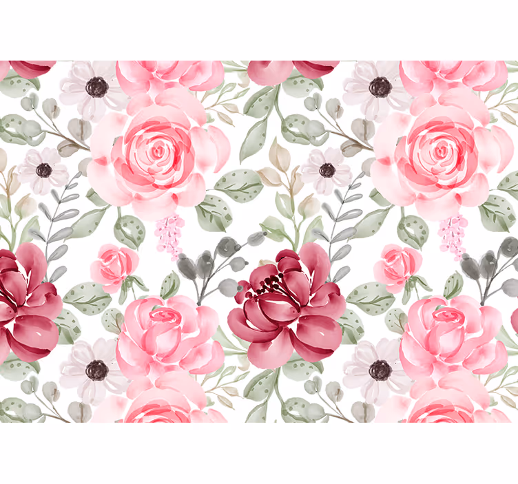 Bloemen foto behang bloesem bloemmotief - TenStickers