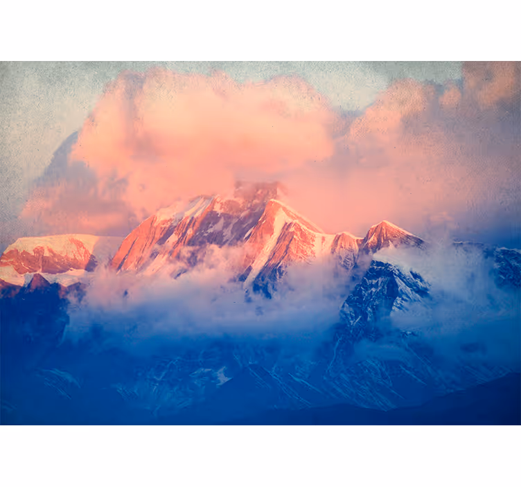 Fotobehang bergen majestueus berglandschap - TenStickers