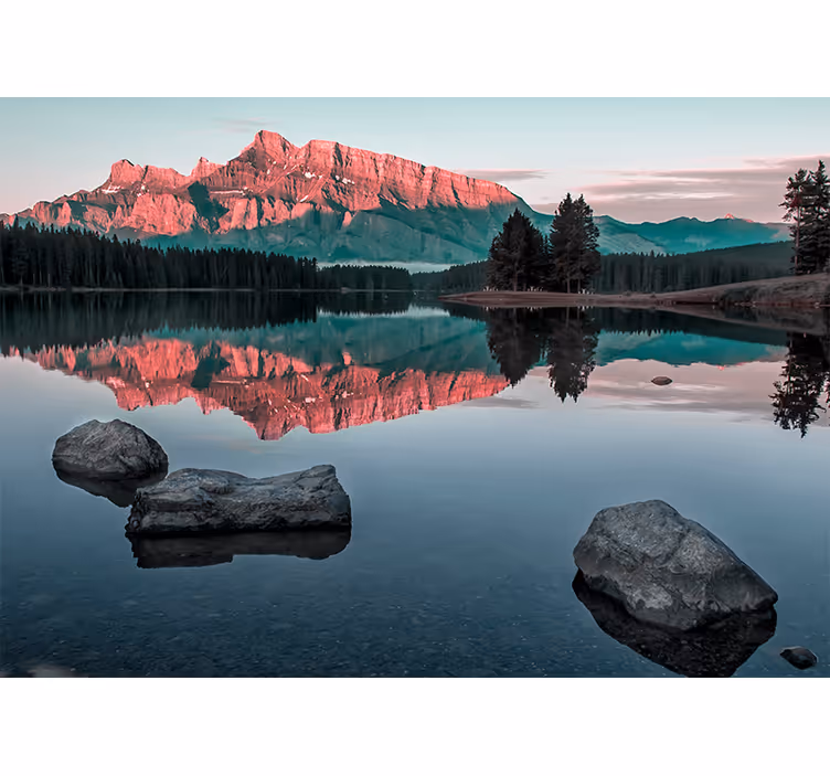 Fototapet landschap bergecho landschap - TenStickers