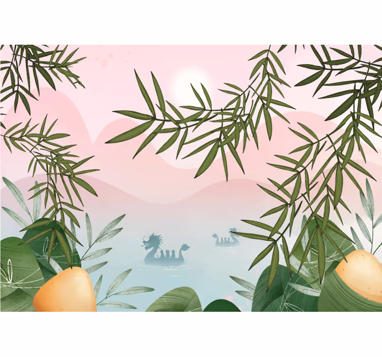 Foto behang jungle serenebamboelandschap - TenStickers