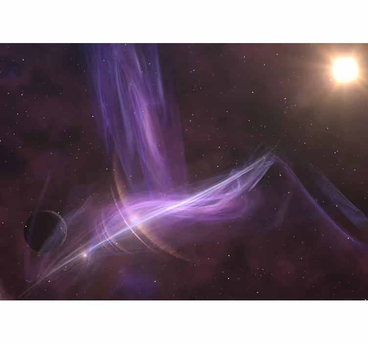 Fotobehang ruimte cosmic paarse draaikolken - TenStickers