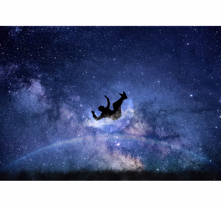 Fotobehang ruimte vlotterende kosmische reis - TenStickers