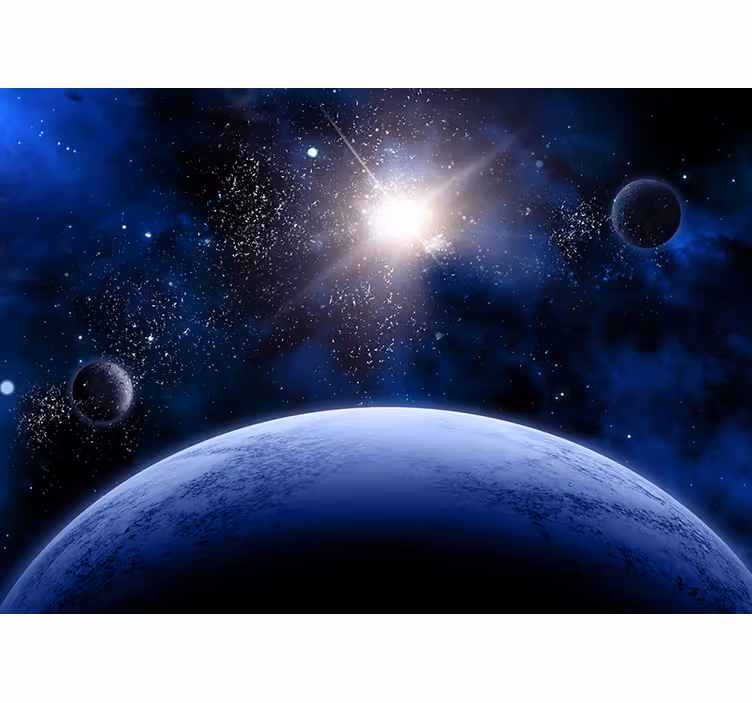 Fotobehang ruimte hemelse orbitalen perspectief - TenStickers