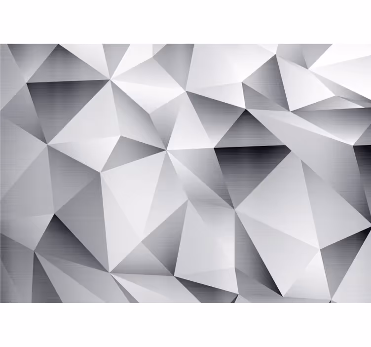 3d behang geometrisch patroon facetten - TenStickers