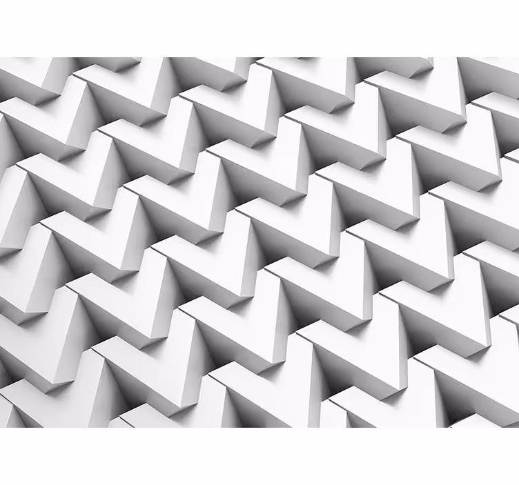 Fotobehang patronen driedimensionale chevron - TenStickers