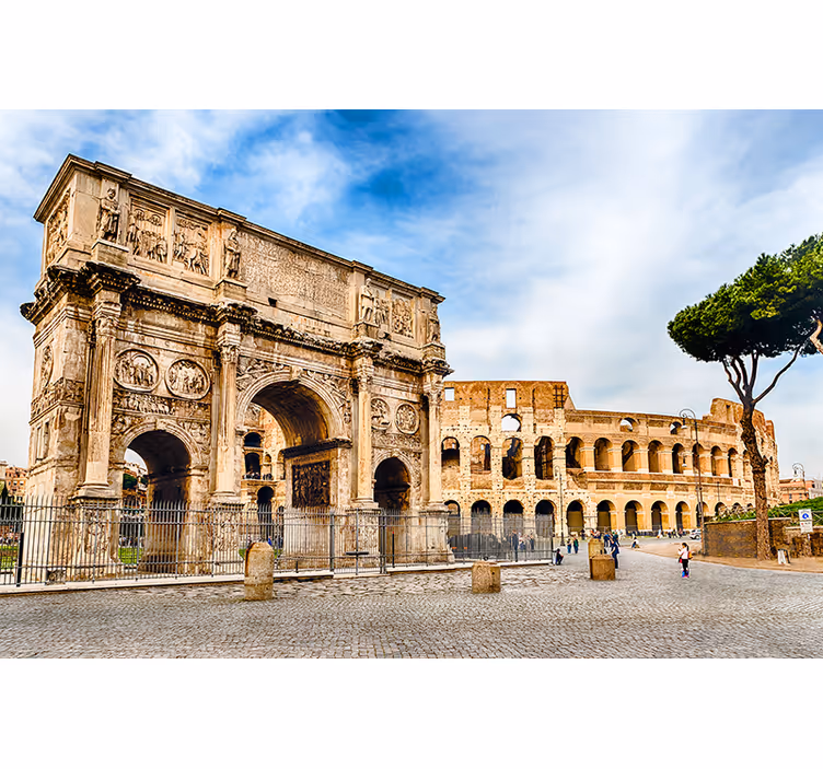 Fotobehang stad rome's historische bezienswaardigheden - TenStickers