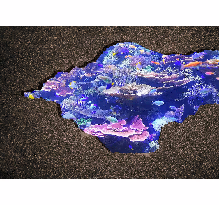 Fotobehang natuur onderwaterlandschap met koraal - TenStickers