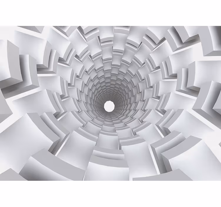 Abstract fotobehang tunnelperspectief ontwerp - TenStickers