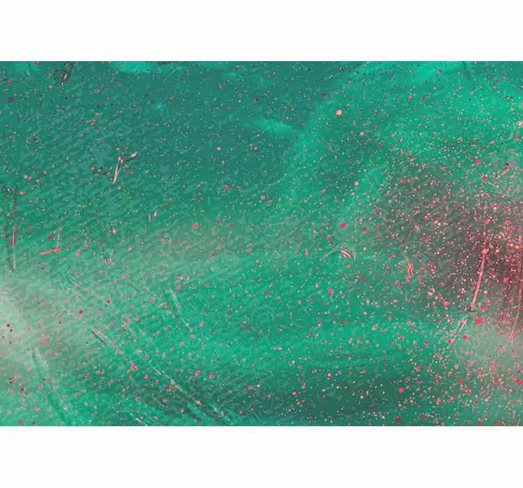 Abstract fotobehang geweven groene spetters - TenStickers