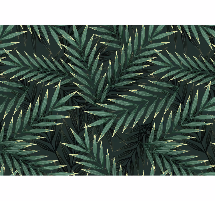 Fotobehang natuur levendige smaragdgroene bladeren - TenStickers