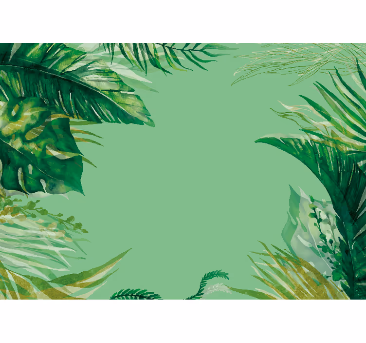 Fotobehang natuur tropische foliage samenstelling - TenStickers