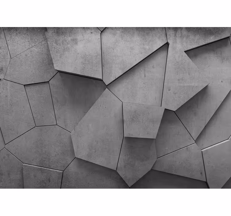 Fotobehang patronen geometrische betonnen indeling - TenStickers