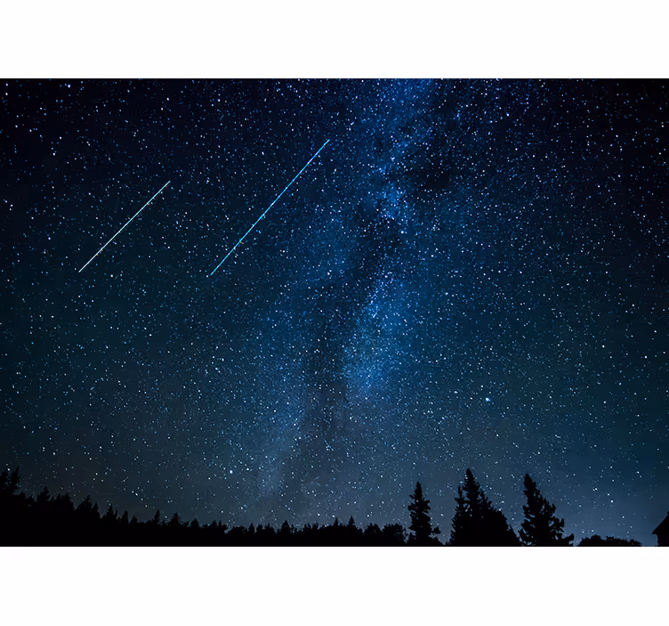 Fotobehang ruimte astrale schemering horizon - TenStickers