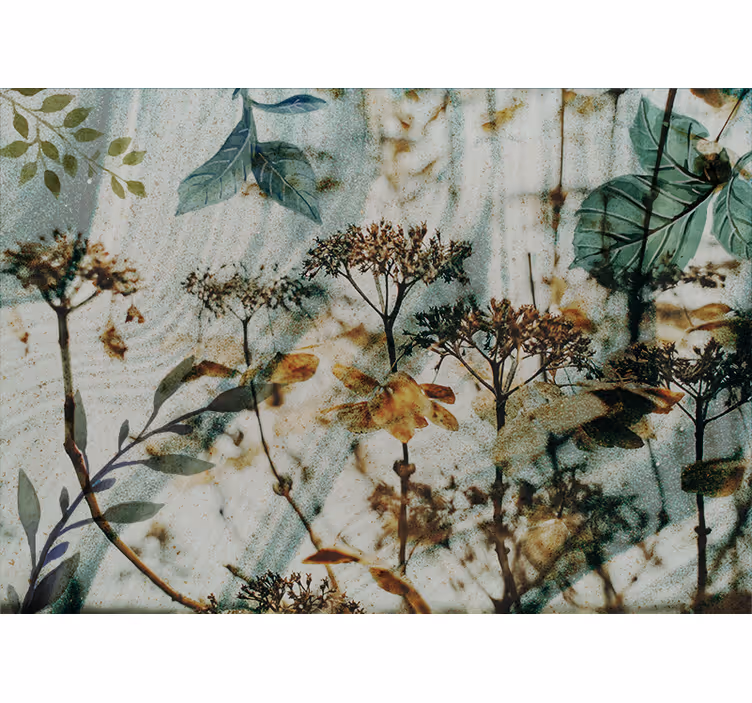 Bloemen foto behang bloemen en bladeren arrangement - TenStickers