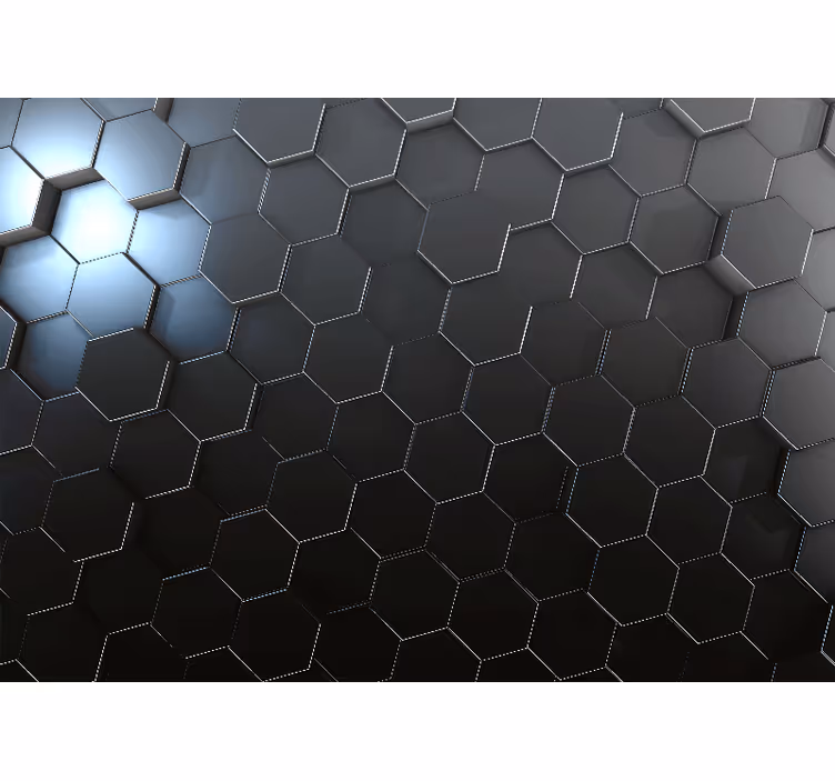 Hexagonaal patroonontwerp fotobehang patronen - TenStickers
