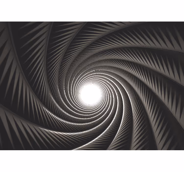 Abstract fotobehang spiralerende lichttunnel - TenStickers