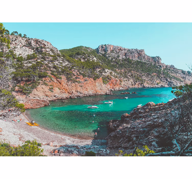 Fototapet landschap cove zeezicht - TenStickers