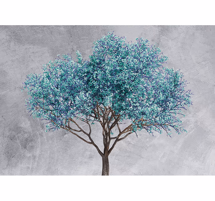 Foto behang bomen gestileerde loofboom - TenStickers