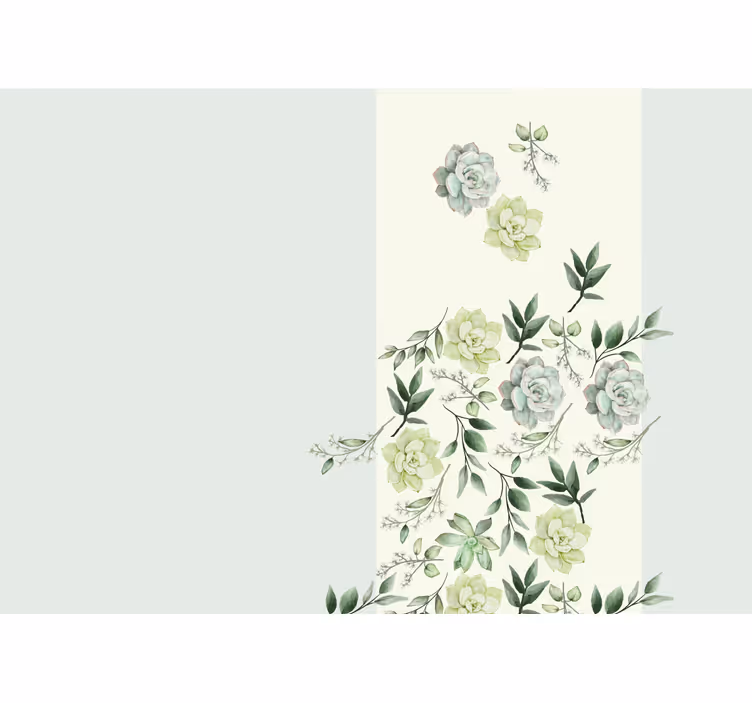 Bloemen foto behang succulente bloemschikking - TenStickers