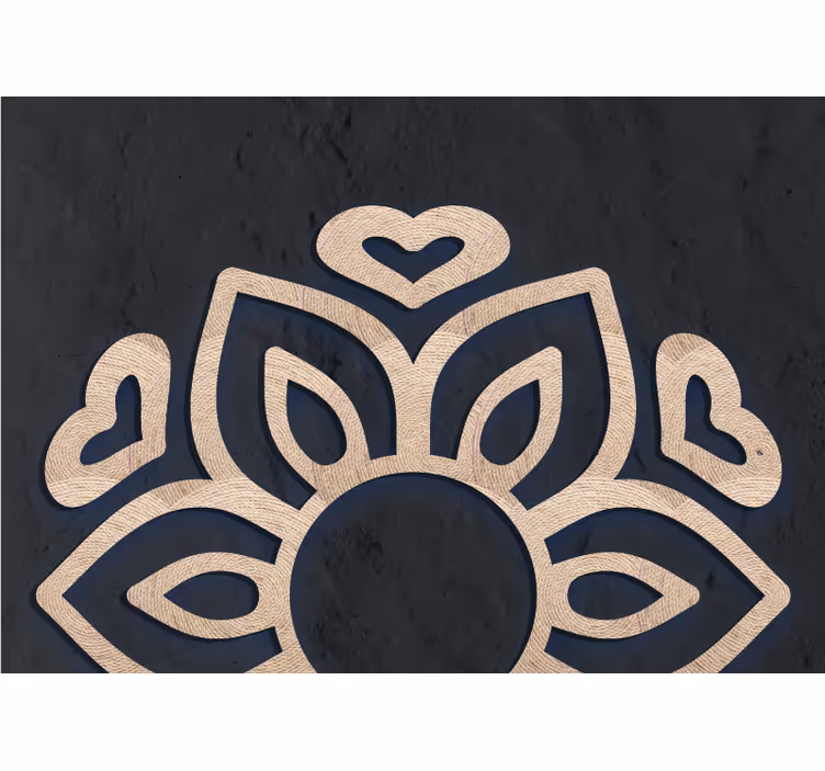 Fotobehang boeddha hartlotus ontwerp - TenStickers