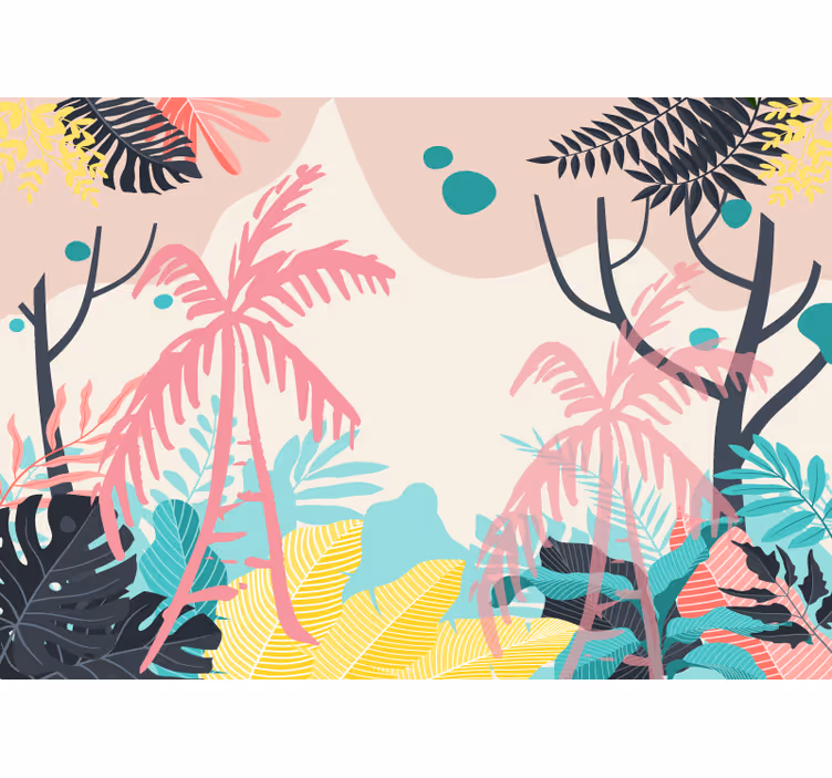 Fotobehang natuur tropische plantenwereld - TenStickers