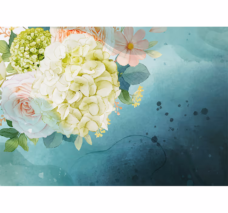 Bloemen foto behang bloemenboeket arrangement - TenStickers
