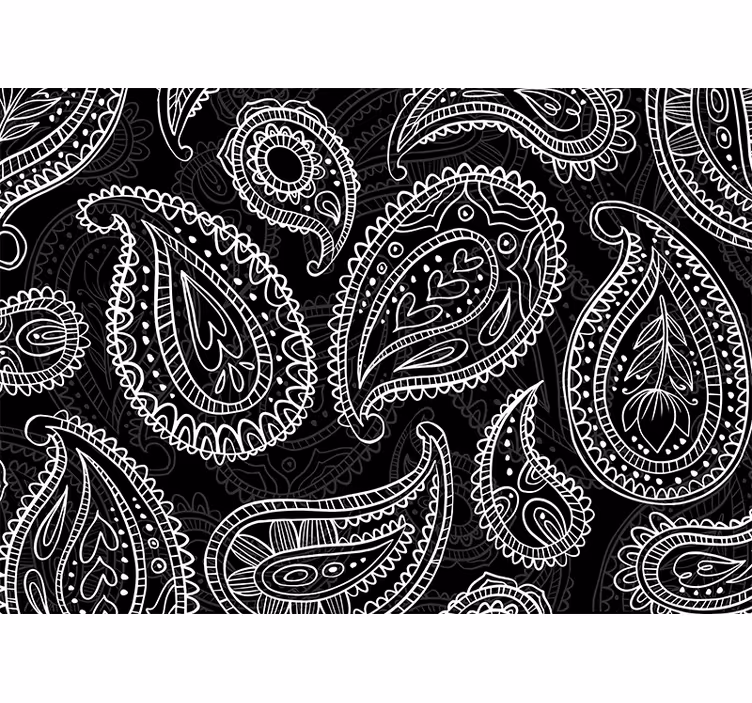 Fotobehang print intricate paisley patronen - TenStickers