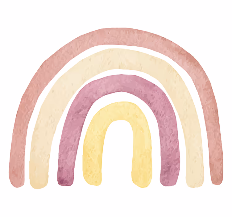 Foto behang liefde zachte regenboogbogen - TenStickers