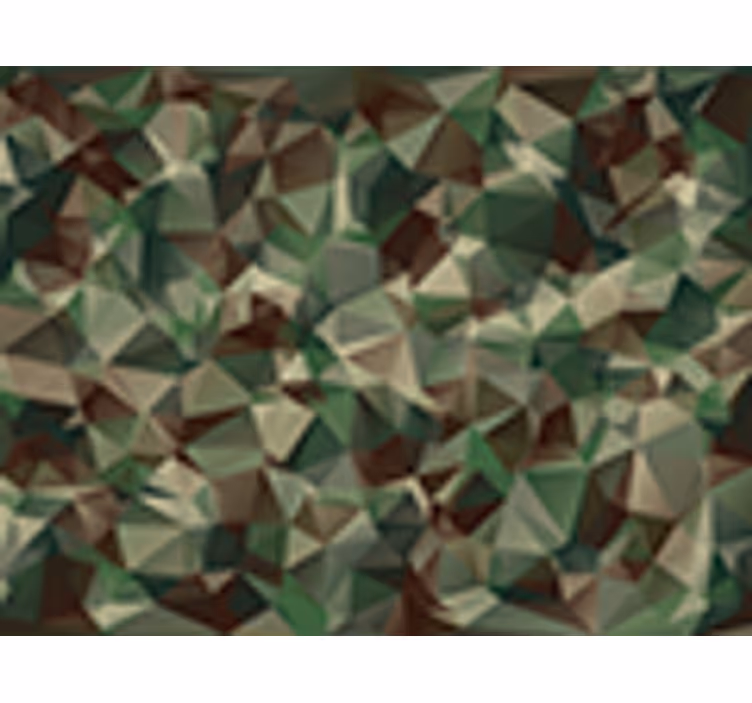 Retro camouflage ontwerp behang - TenStickers