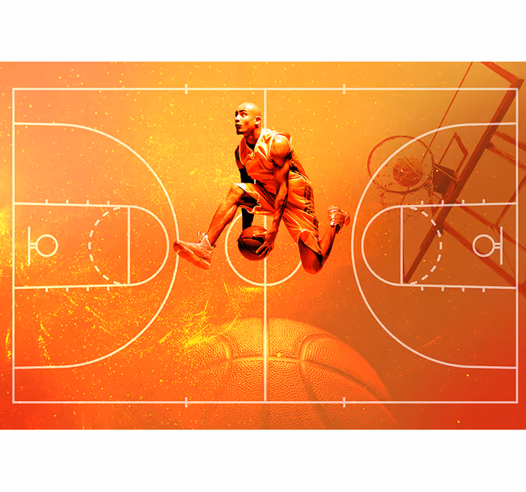 Fotobehang basketbal collage - TenStickers
