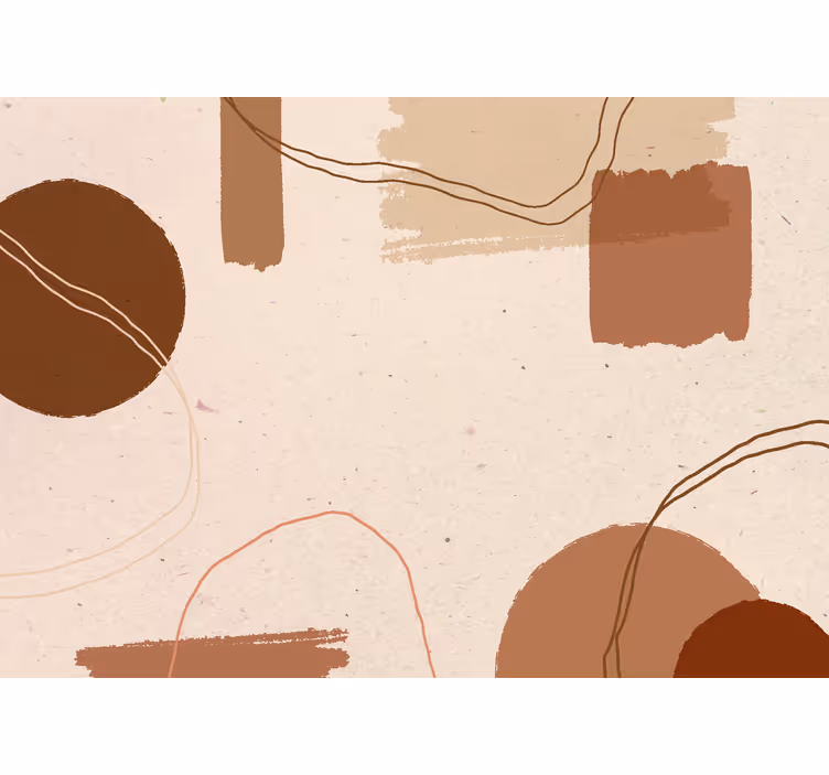 Abstract ontwerp terracotta fototapet - TenStickers