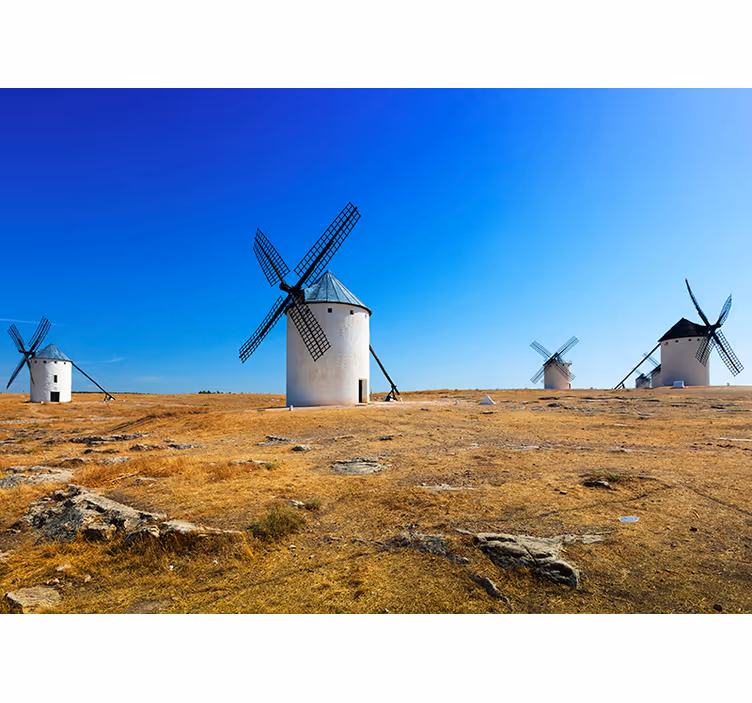 Windmolenlandschap fototapet landschap - TenStickers