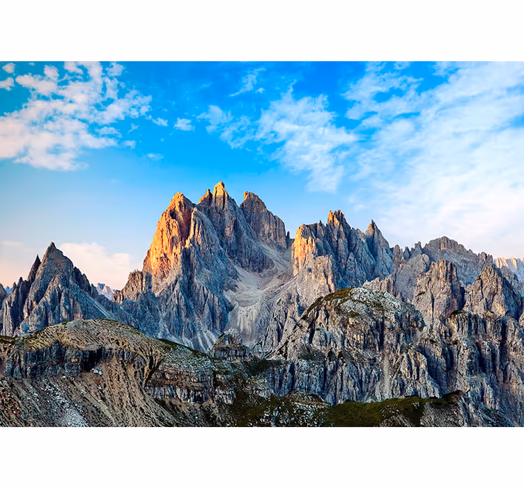 Bergachtig uitzicht fototapet landschap - TenStickers
