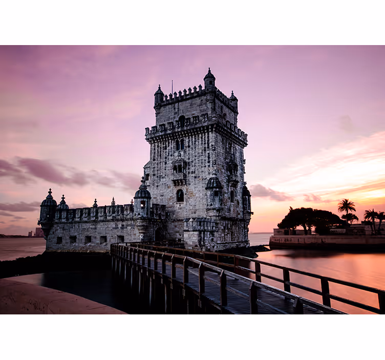 Lissabon toren fotobehang stad - TenStickers