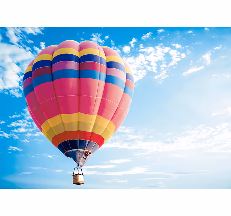 Dromerig ballonavontuur fotobehang lucht - TenStickers