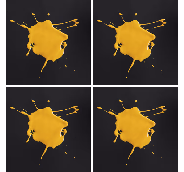 Onderzetters gele spettertextuur - TenStickers