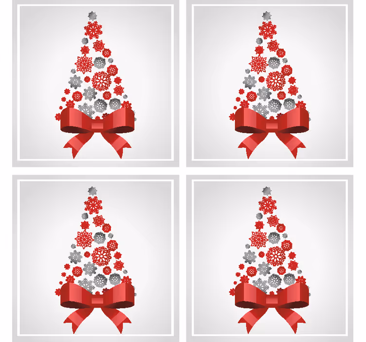 Kerst onderzetters  - TenStickers