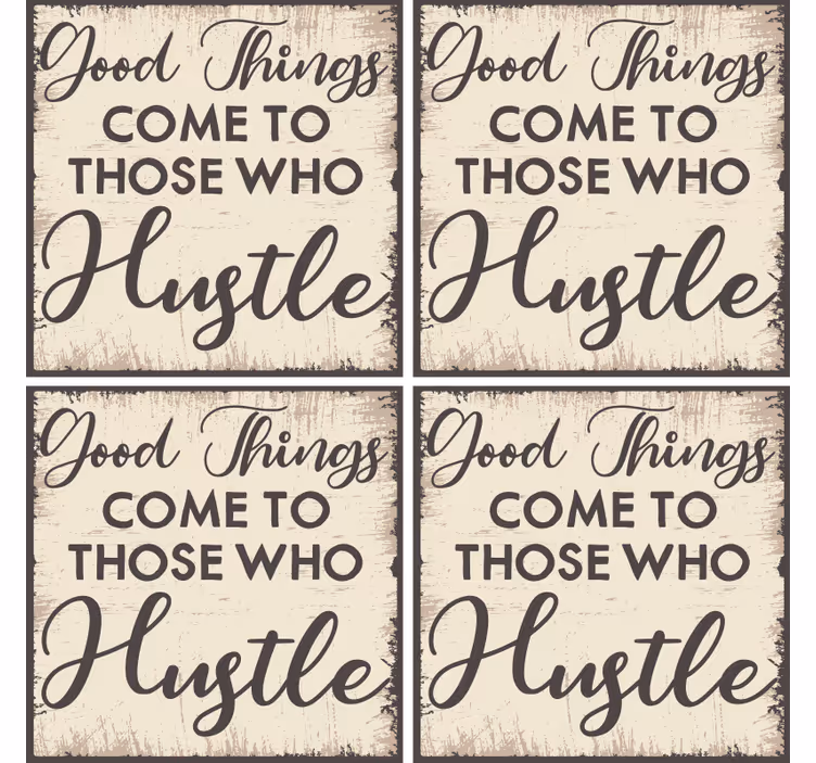 Tekst onderzetters inspirerende quote ontwerp - TenStickers