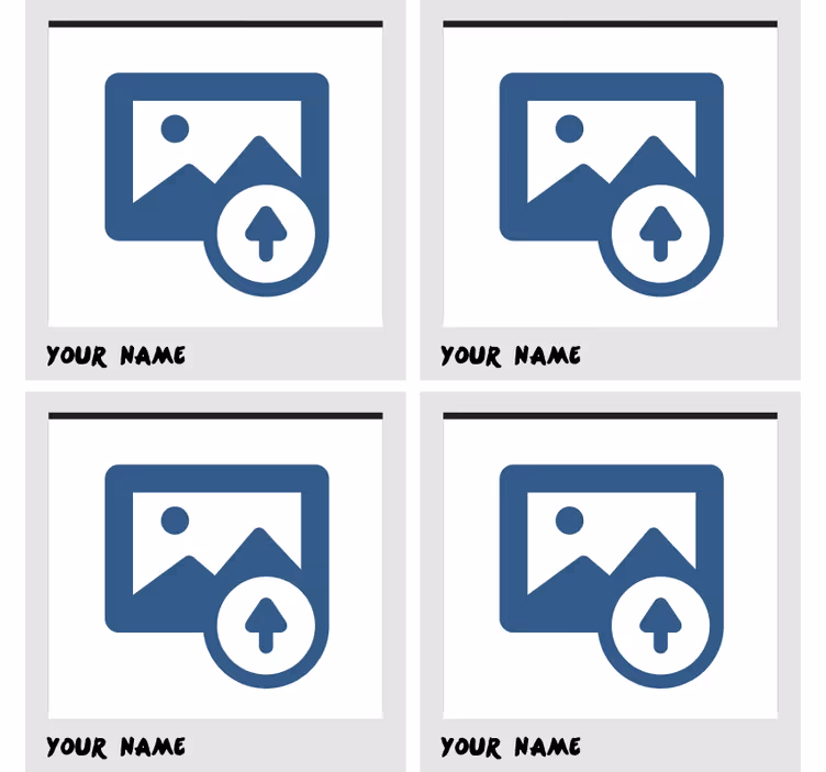 Gepersonaliseerde onderzetters fotohouder - TenStickers