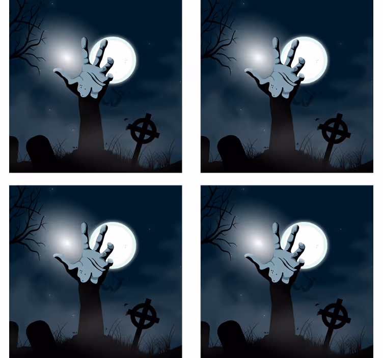 Halloween onderzetters creepy graveyard hand - TenStickers