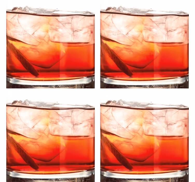 Bier onderzetters whiskey on rocks display - TenStickers