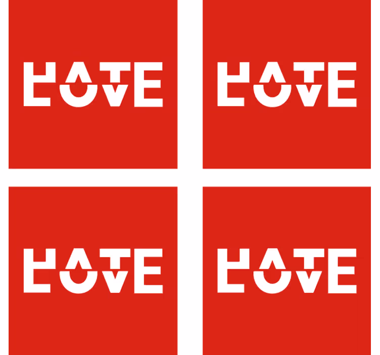 Tekst onderzetters bold typografie expressie - TenStickers