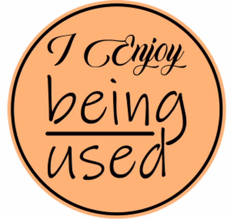 Tekst onderzetters geniet van het gebruik - TenStickers