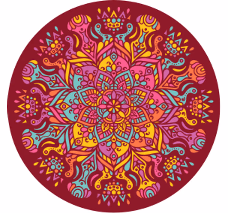 Enge onderzetters levendige botanische print - TenStickers