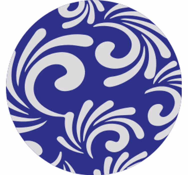 Onderzetters met draaipatroon motief - TenStickers